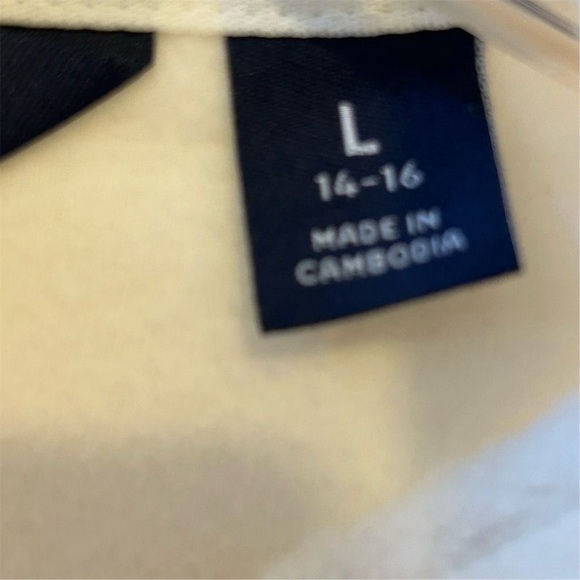 Lands' End Women's Ivory Fleece Zip-Up Vest Size Large Casual - Picture 4 of 9